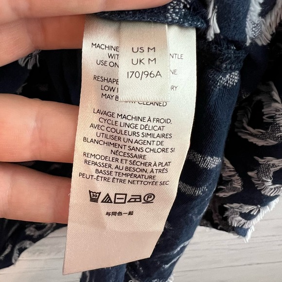 Maeve Lisanne Textured Dot Sleeveless Pocket Dress Size M - Picture 8 of 8